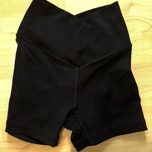 OFFLINE by Aerie Double Cross Me Black 3” Bike Shorts